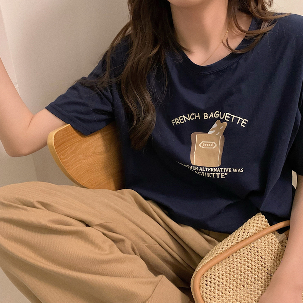쿠비두 루즈핏 반팔 티셔츠